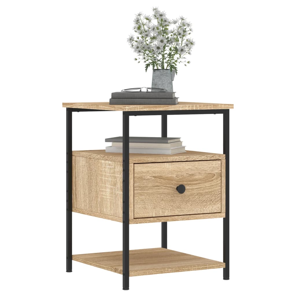 vidaXL Bedside Cabinet Sonoma Oak 40x42x56 cm Engineered Wood