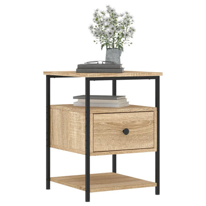 vidaXL Bedside Cabinet Sonoma Oak 40x42x56 cm Engineered Wood