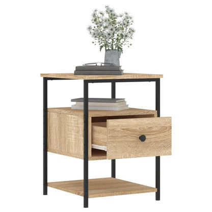 vidaXL Bedside Cabinet Sonoma Oak 40x42x56 cm Engineered Wood