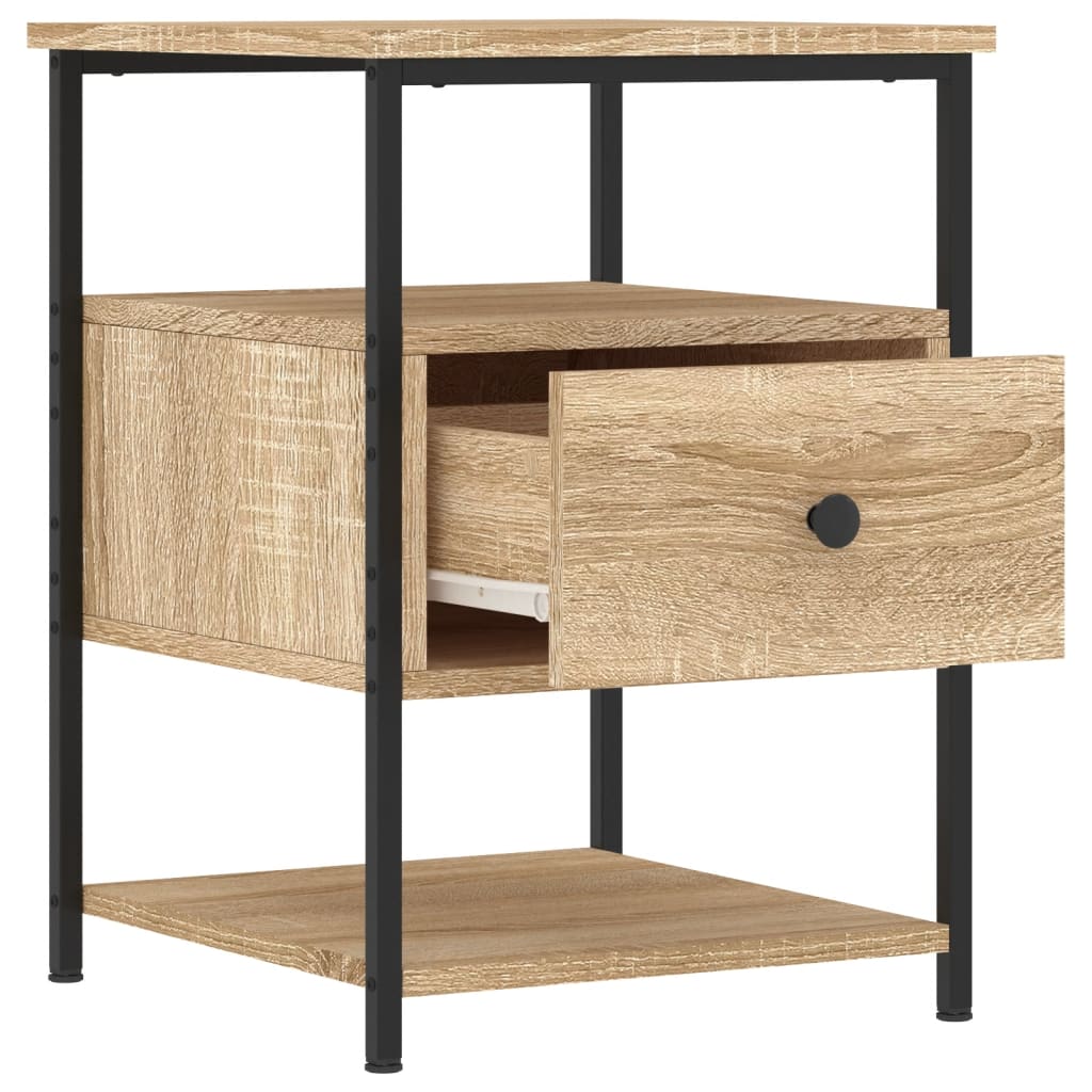 vidaXL Bedside Cabinet Sonoma Oak 40x42x56 cm Engineered Wood