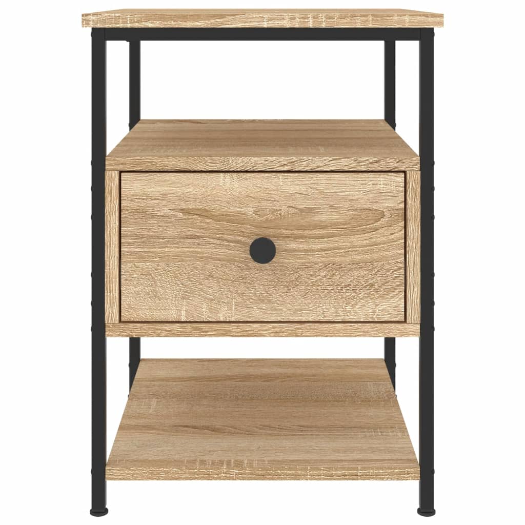 vidaXL Bedside Cabinet Sonoma Oak 40x42x56 cm Engineered Wood