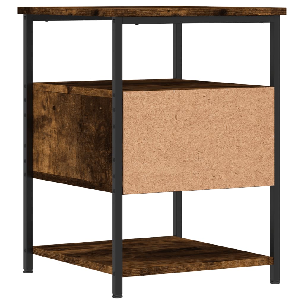 vidaXL Bedside Cabinets 2 pcs Smoked Oak 40x42x56 cm Engineered Wood