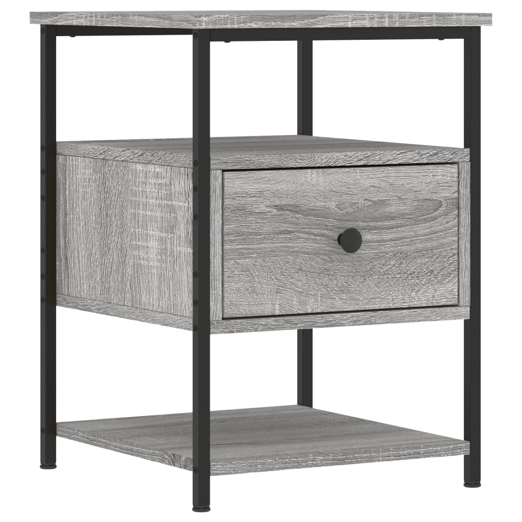 vidaXL Bedside Cabinet Grey Sonoma 40x42x56 cm Engineered Wood