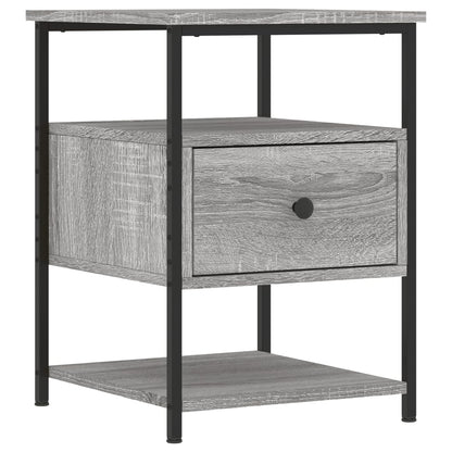 vidaXL Bedside Cabinet Grey Sonoma 40x42x56 cm Engineered Wood