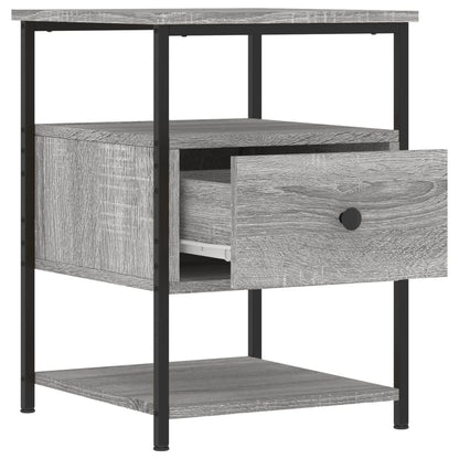 vidaXL Bedside Cabinet Grey Sonoma 40x42x56 cm Engineered Wood