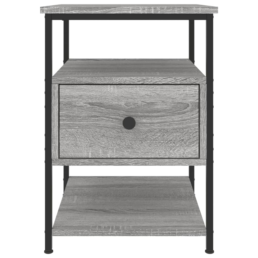 vidaXL Bedside Cabinet Grey Sonoma 40x42x56 cm Engineered Wood