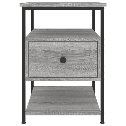 vidaXL Bedside Cabinet Grey Sonoma 40x42x56 cm Engineered Wood