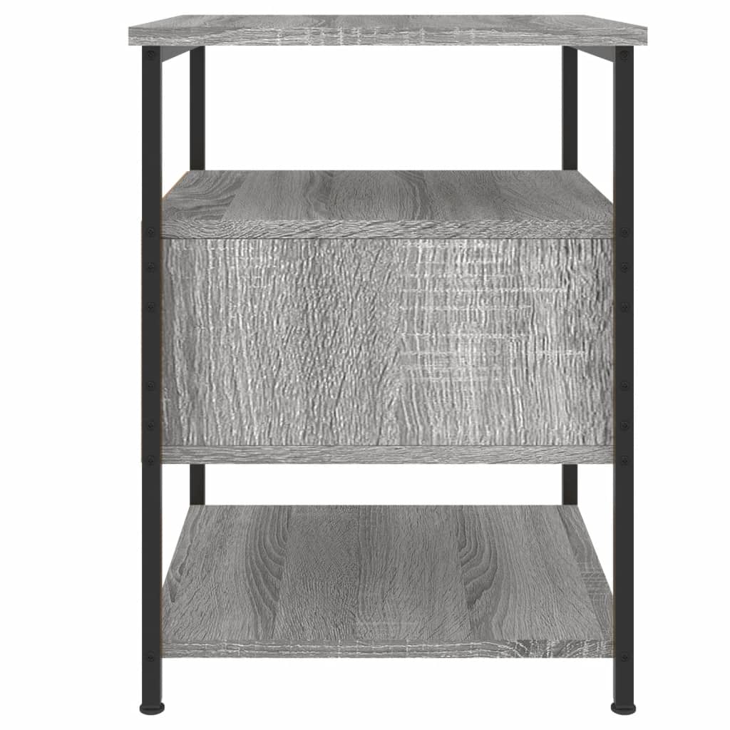 vidaXL Bedside Cabinet Grey Sonoma 40x42x56 cm Engineered Wood