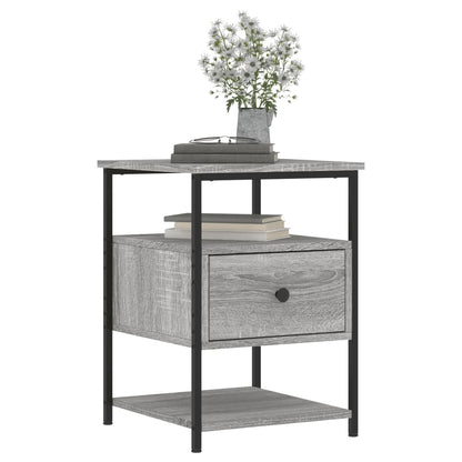 vidaXL Bedside Cabinets 2 pcs Grey Sonoma 40x42x56 cm Engineered Wood
