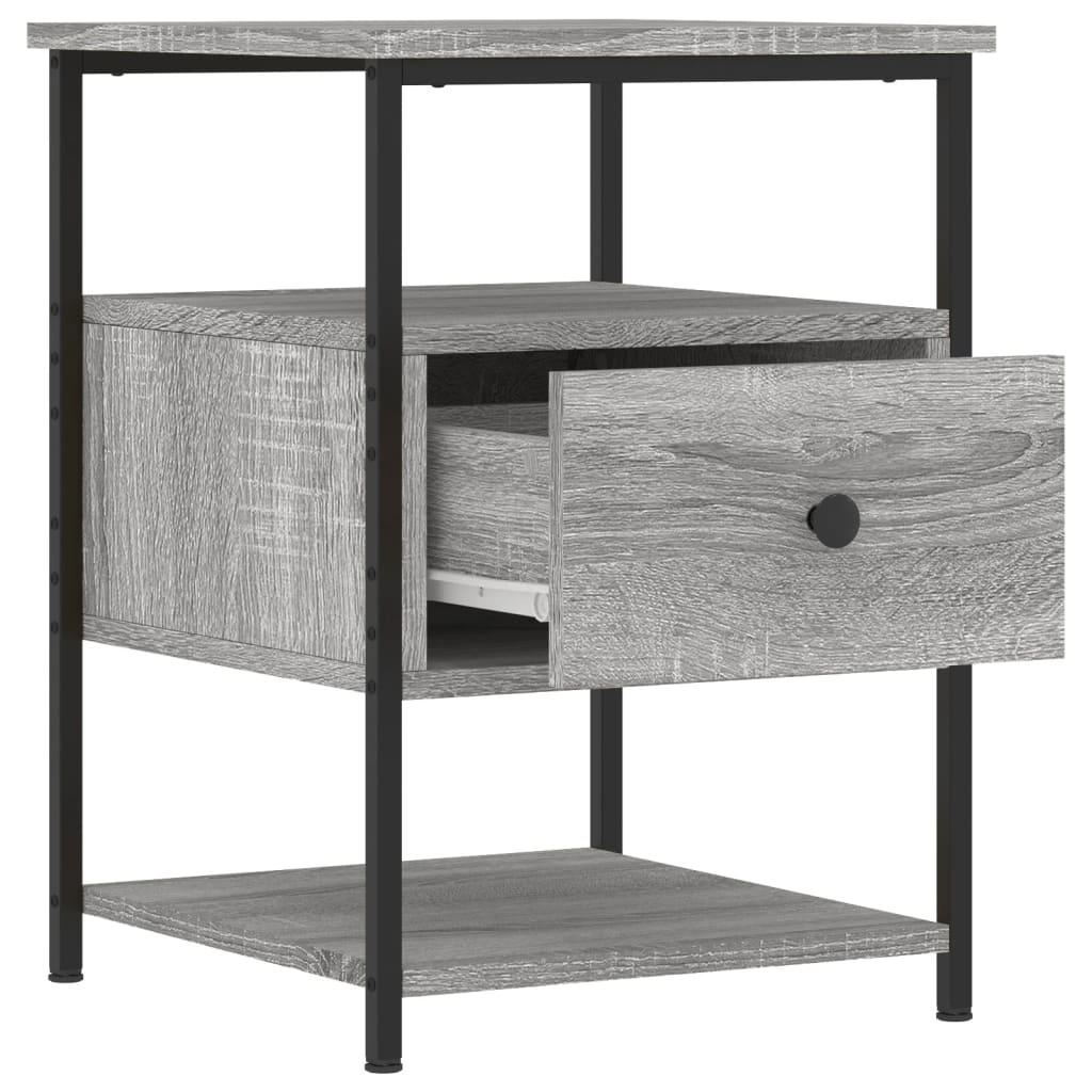 vidaXL Bedside Cabinets 2 pcs Grey Sonoma 40x42x56 cm Engineered Wood