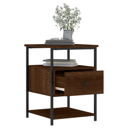 vidaXL Bedside Cabinets 2 pcs Brown Oak 40x42x56 cm Engineered Wood