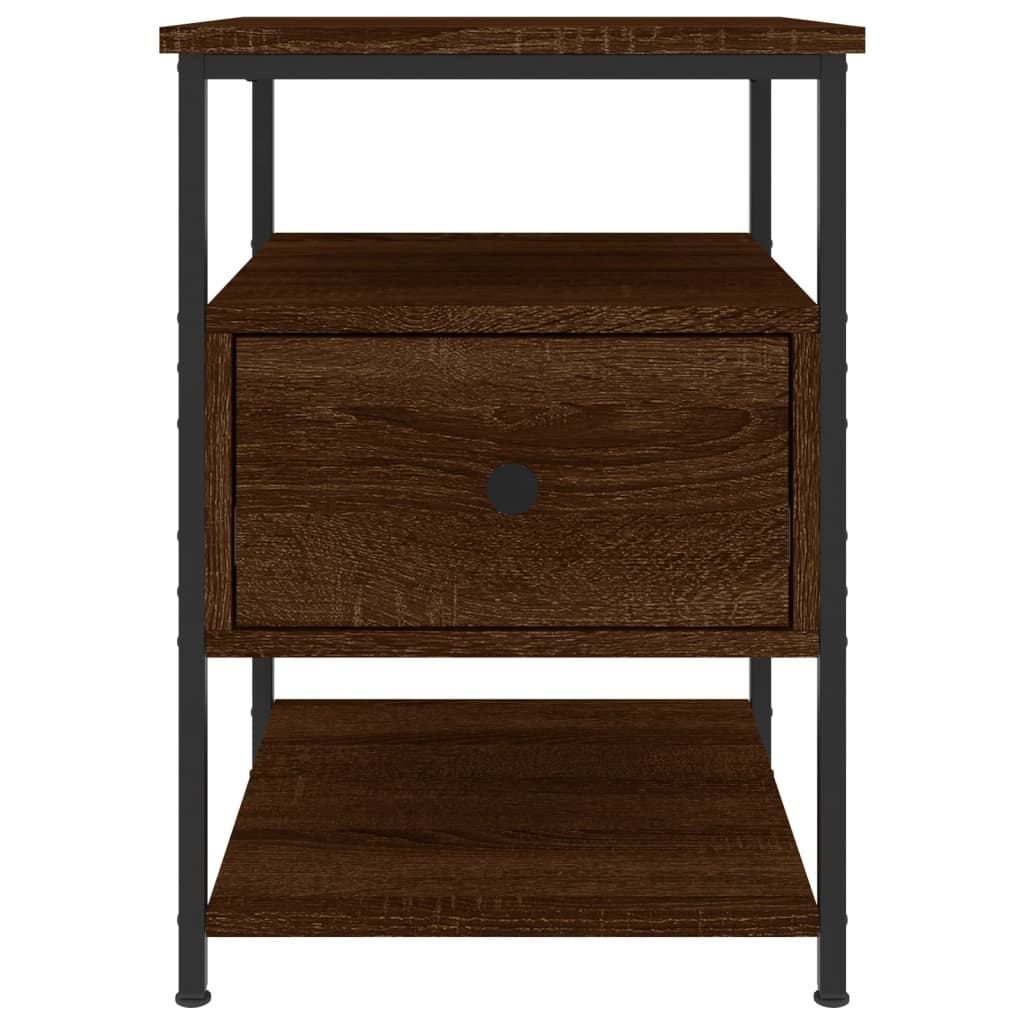 vidaXL Bedside Cabinets 2 pcs Brown Oak 40x42x56 cm Engineered Wood