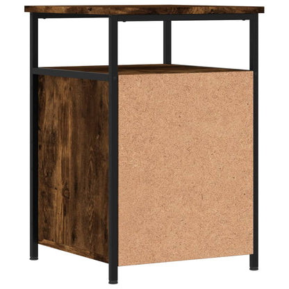 vidaXL Bedside Cabinet Smoked Oak 40x42x60 cm Engineered Wood