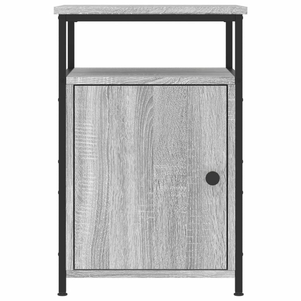 vidaXL Bedside Cabinet Grey Sonoma 40x42x60 cm Engineered Wood
