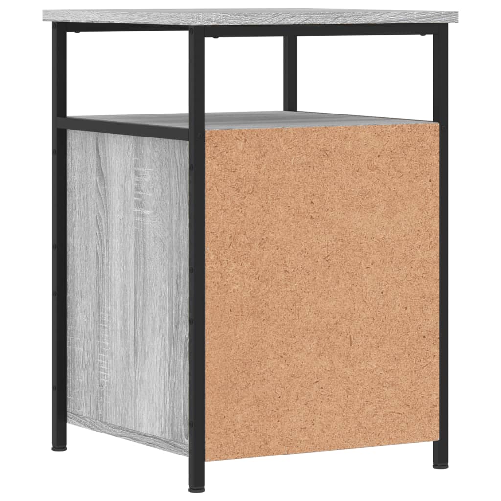 vidaXL Bedside Cabinet Grey Sonoma 40x42x60 cm Engineered Wood