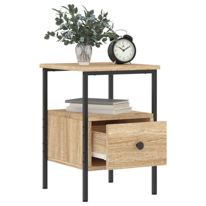 vidaXL Bedside Cabinet Sonoma Oak 34x36x50 cm Engineered Wood