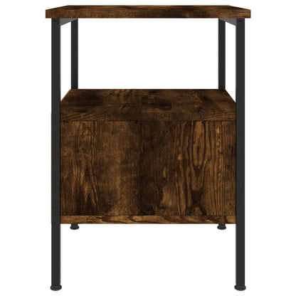 vidaXL Bedside Cabinets 2 pcs Smoked Oak 34x36x50 cm Engineered Wood