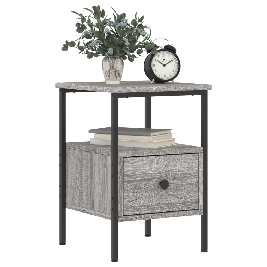 vidaXL Bedside Cabinets 2 pcs Grey Sonoma 34x36x50 cm Engineered Wood