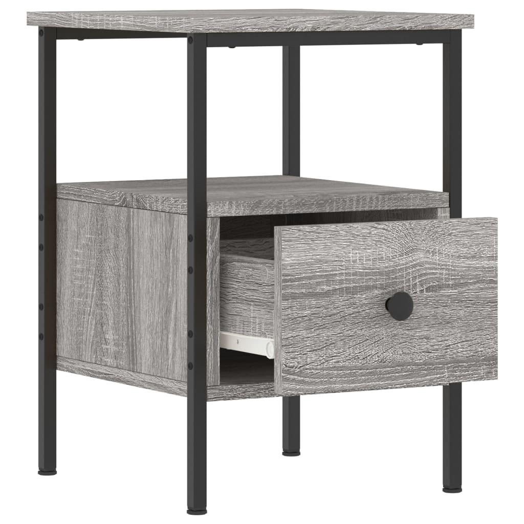 vidaXL Bedside Cabinets 2 pcs Grey Sonoma 34x36x50 cm Engineered Wood