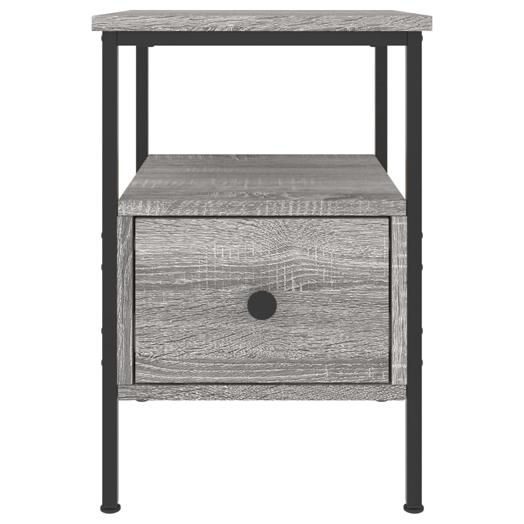 vidaXL Bedside Cabinets 2 pcs Grey Sonoma 34x36x50 cm Engineered Wood