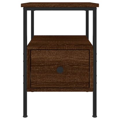 vidaXL Bedside Cabinets 2 pcs Brown Oak 34x36x50 cm Engineered Wood