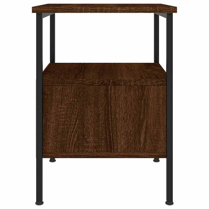 vidaXL Bedside Cabinets 2 pcs Brown Oak 34x36x50 cm Engineered Wood