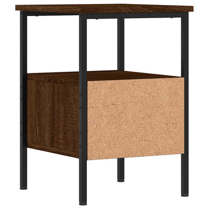 vidaXL Bedside Cabinets 2 pcs Brown Oak 34x36x50 cm Engineered Wood
