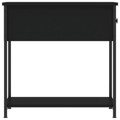 vidaXL Bedside Cabinet | Set of 2 | Black | Engineered wood, iron | Compact