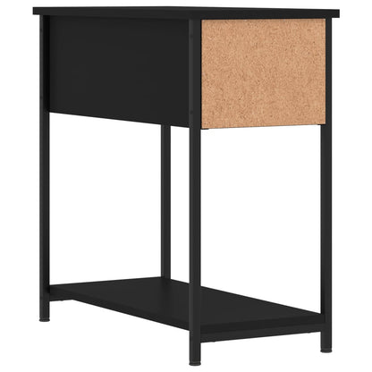 vidaXL Bedside Cabinet | Set of 2 | Black | Engineered wood, iron | Compact