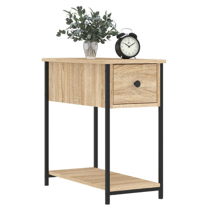 vidaXL Bedside Cabinet | Set of 2 | Sonoma oak | Engineered wood, iron | Compact