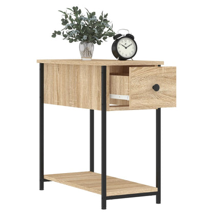 vidaXL Bedside Cabinet | Set of 2 | Sonoma oak | Engineered wood, iron | Compact