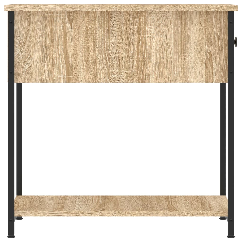 vidaXL Bedside Cabinet | Set of 2 | Sonoma oak | Engineered wood, iron | Compact