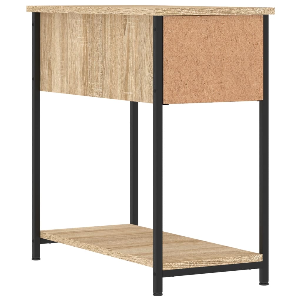vidaXL Bedside Cabinet | Set of 2 | Sonoma oak | Engineered wood, iron | Compact