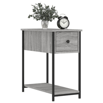 vidaXL Bedside Cabinet | Set of 2 | Grey Sonoma | Engineered wood, iron