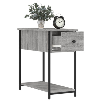 vidaXL Bedside Cabinet | Set of 2 | Grey Sonoma | Engineered wood, iron