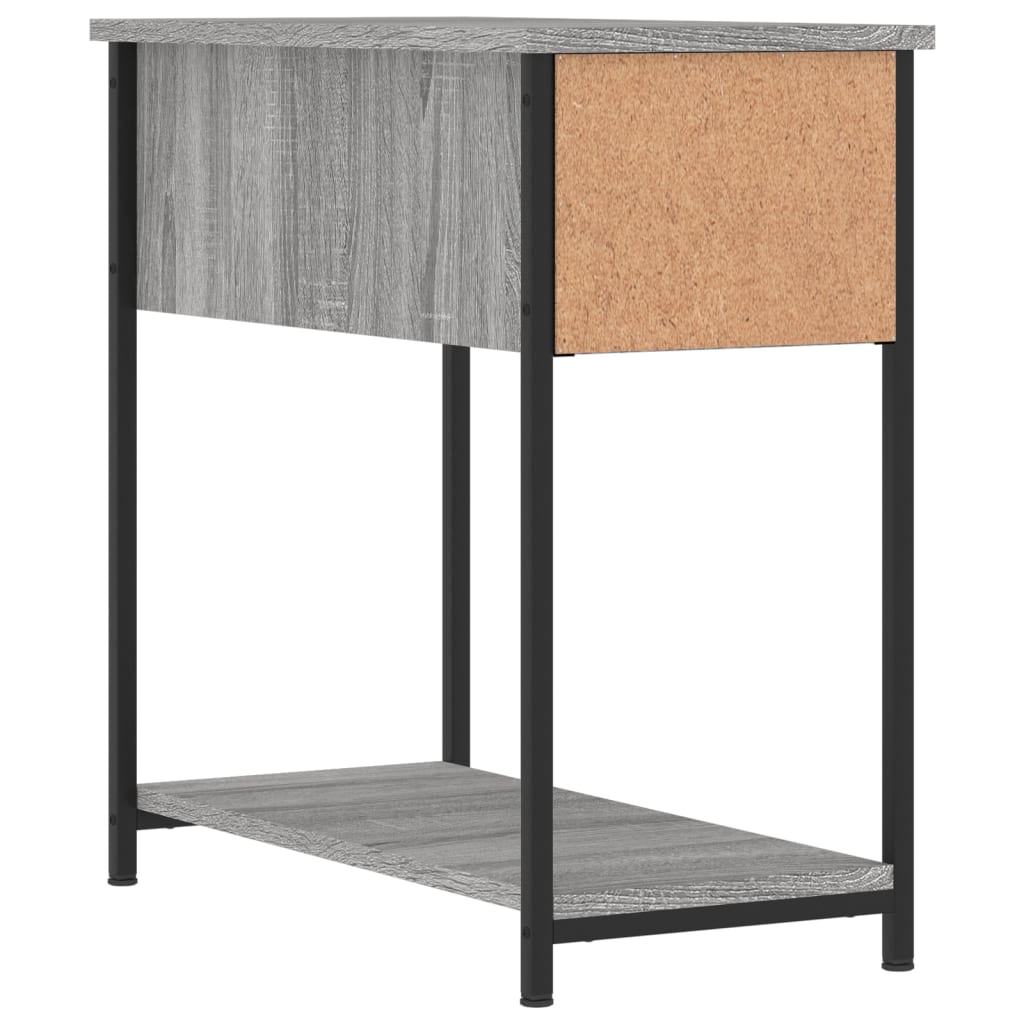 vidaXL Bedside Cabinet | Set of 2 | Grey Sonoma | Engineered wood, iron