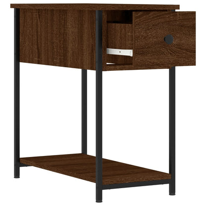 vidaXL Bedside Cabinet Brown Oak 30x60x60 cm Engineered Wood