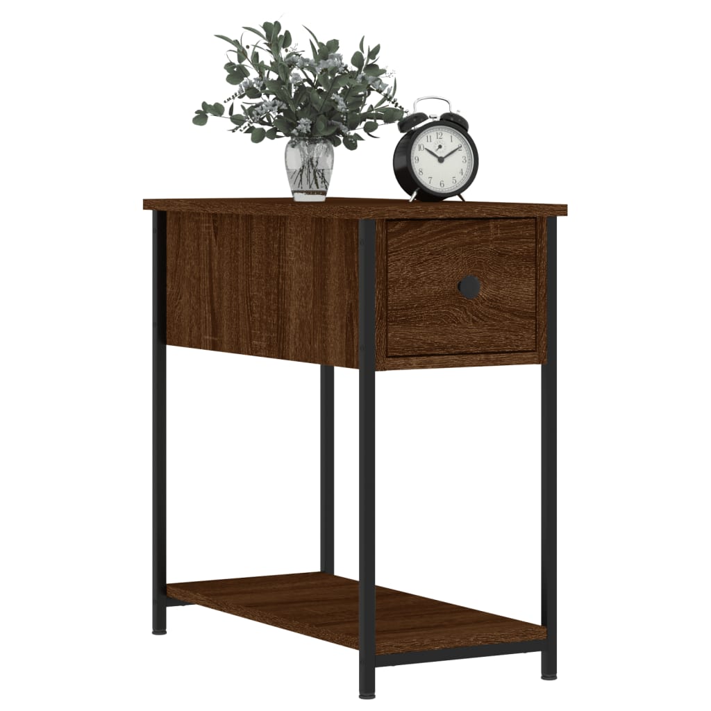 vidaXL Bedside Cabinets 2 pcs Brown Oak 30x60x60 cm Engineered Wood