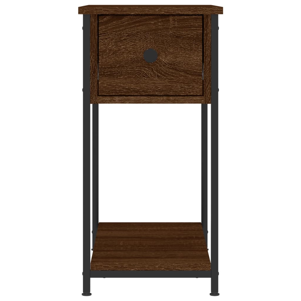 vidaXL Bedside Cabinets 2 pcs Brown Oak 30x60x60 cm Engineered Wood