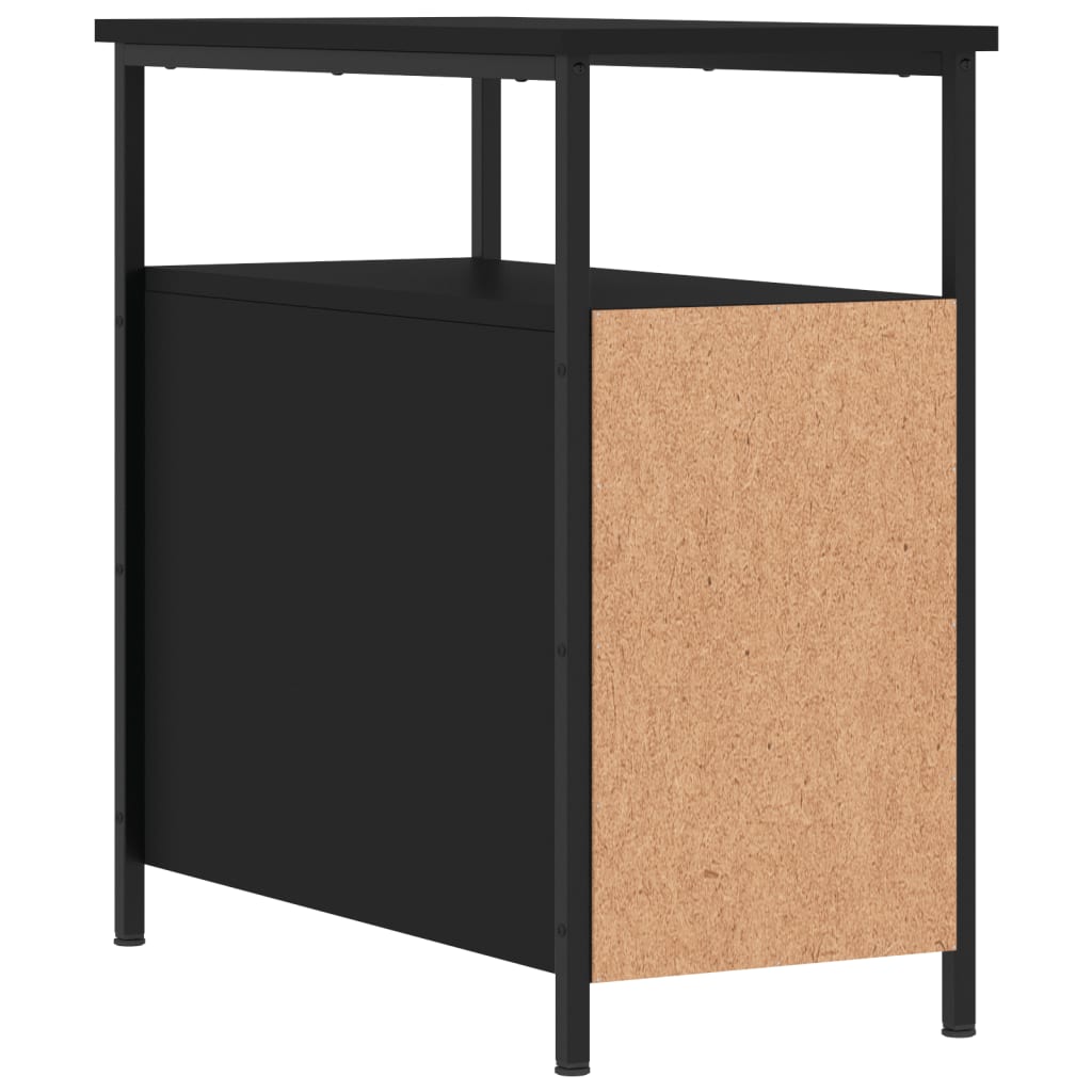 vidaXL Bedside Cabinets 2 pcs Black 30x60x60 cm Engineered Wood