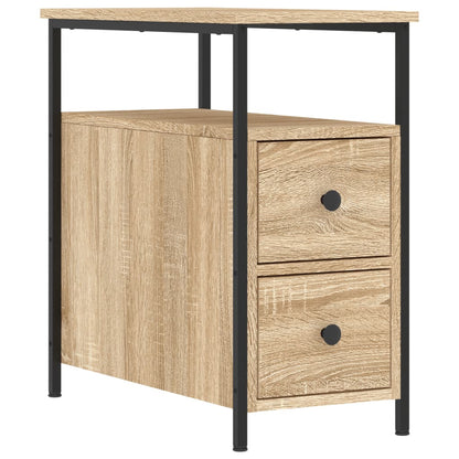 vidaXL Bedside Cabinet Sonoma Oak 30x60x60 cm Engineered Wood