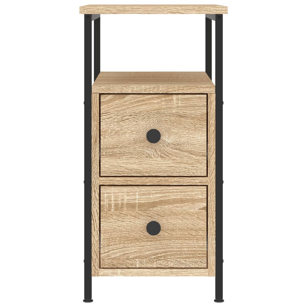 vidaXL Bedside Cabinet Sonoma Oak 30x60x60 cm Engineered Wood