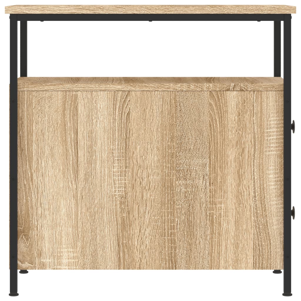 vidaXL Bedside Cabinet Sonoma Oak 30x60x60 cm Engineered Wood