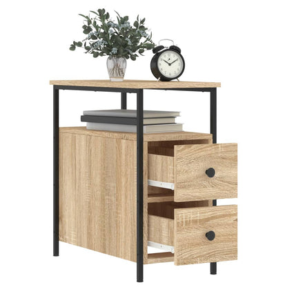 vidaXL Bedside Cabinets 2 pcs Sonoma Oak 30x60x60 cm Engineered Wood