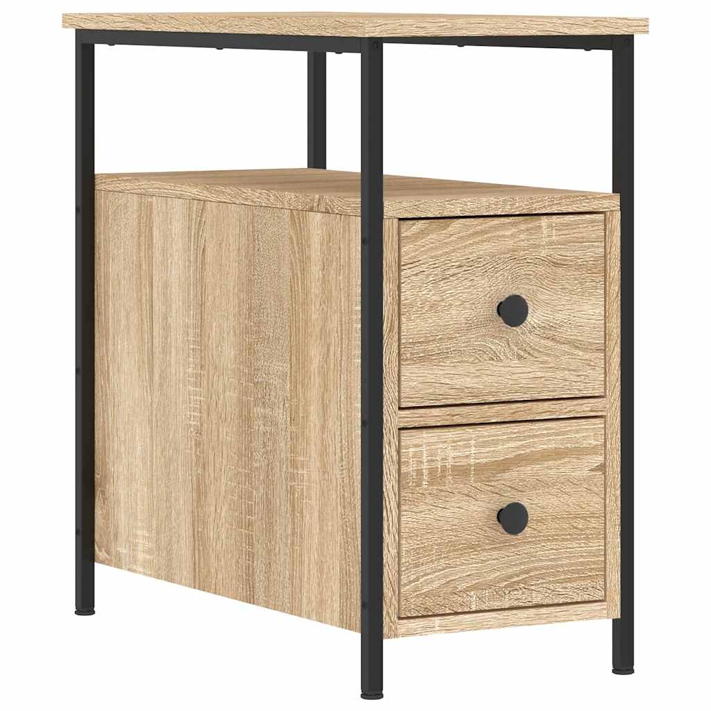 vidaXL Bedside Cabinets 2 pcs Sonoma Oak 30x60x60 cm Engineered Wood
