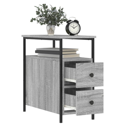 vidaXL Bedside Cabinet Grey Sonoma 30x60x60 cm Engineered Wood