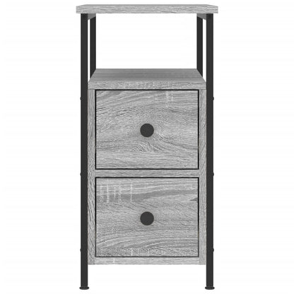 vidaXL Bedside Cabinet Grey Sonoma 30x60x60 cm Engineered Wood