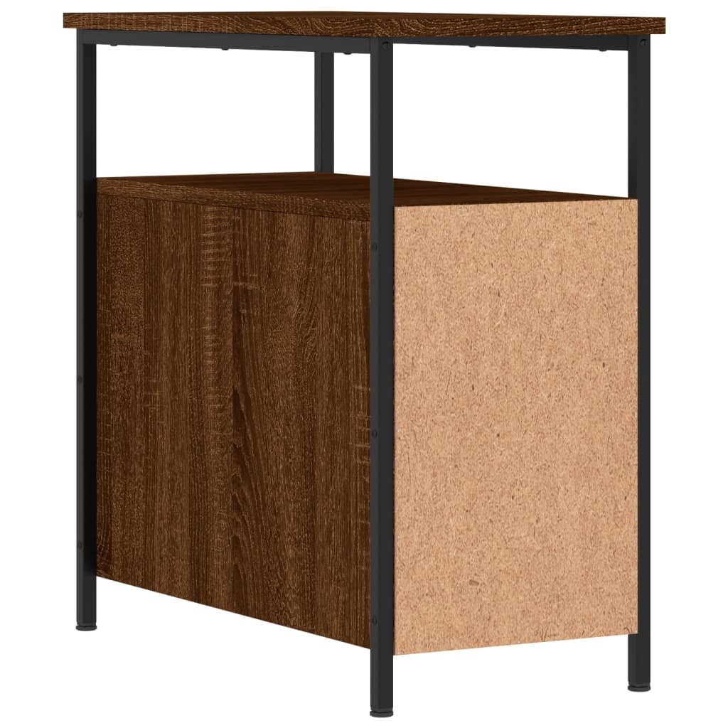 vidaXL Bedside Cabinets 2 pcs Brown Oak 30x60x60 cm Engineered Wood
