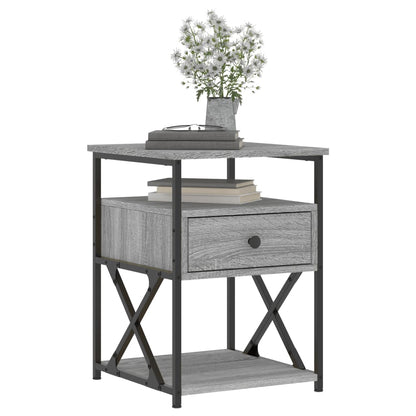 vidaXL Bedside Cabinets 2 pcs Grey Sonoma 40x42x55 cm Engineered Wood