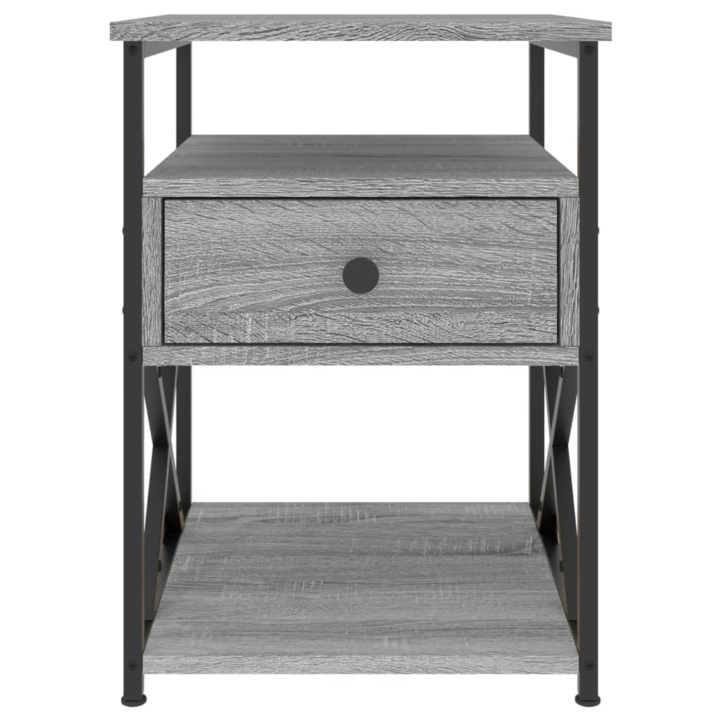 vidaXL Bedside Cabinets 2 pcs Grey Sonoma 40x42x55 cm Engineered Wood